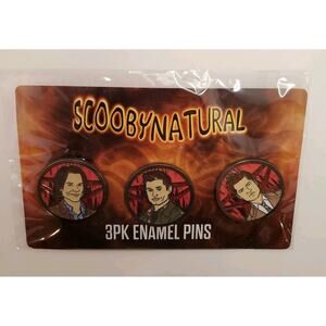 Supernatural CultureFly Exclusive Scoobynatural 3 Pack of Enamel Pins